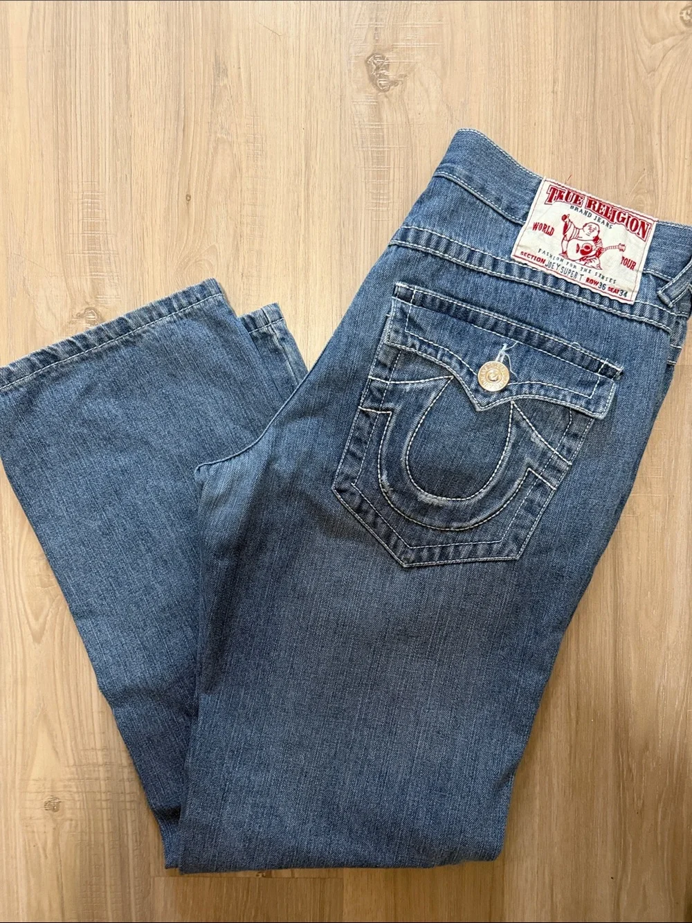 True Religion Joey Super T USA Denim Jeans. Sz 36/34
